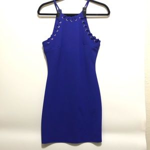 Blue Bodycon Riveted Party Dress Trixxi size 5